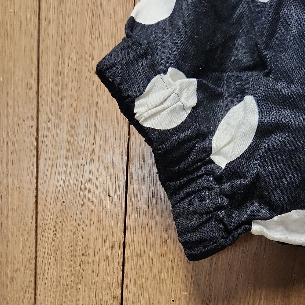 Tabitha Black and White Boxy Polka Dot Blouse - Picture 5 of 6